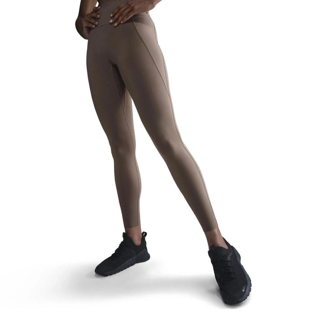 $110 Nike Universa High Waist 7/8 Leggings Mink Brown large NWT HQ6813-233 - Picture 3 of 10